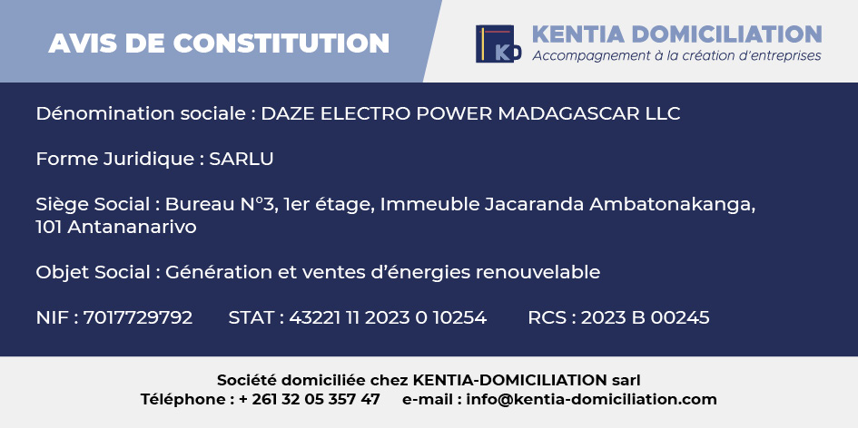 DAZE ELECTRO POWER MADAGASCAR